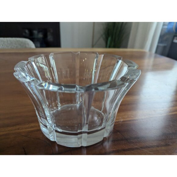 VTG Orrefors Stenhammar Clear Crystal Centerpiece Bowl Sweden 7" - Picture 4 of 9